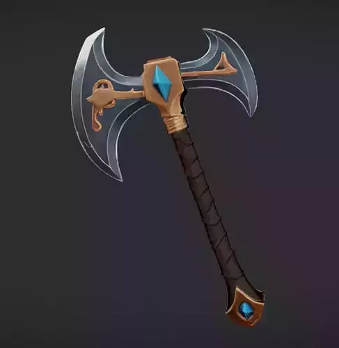 ornate double-headed axe 3