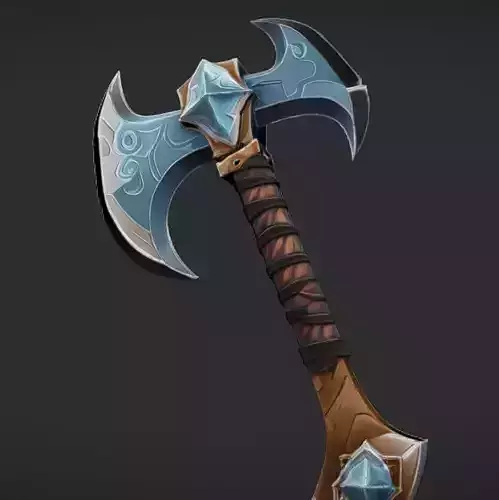 ornate double-headed axe 2