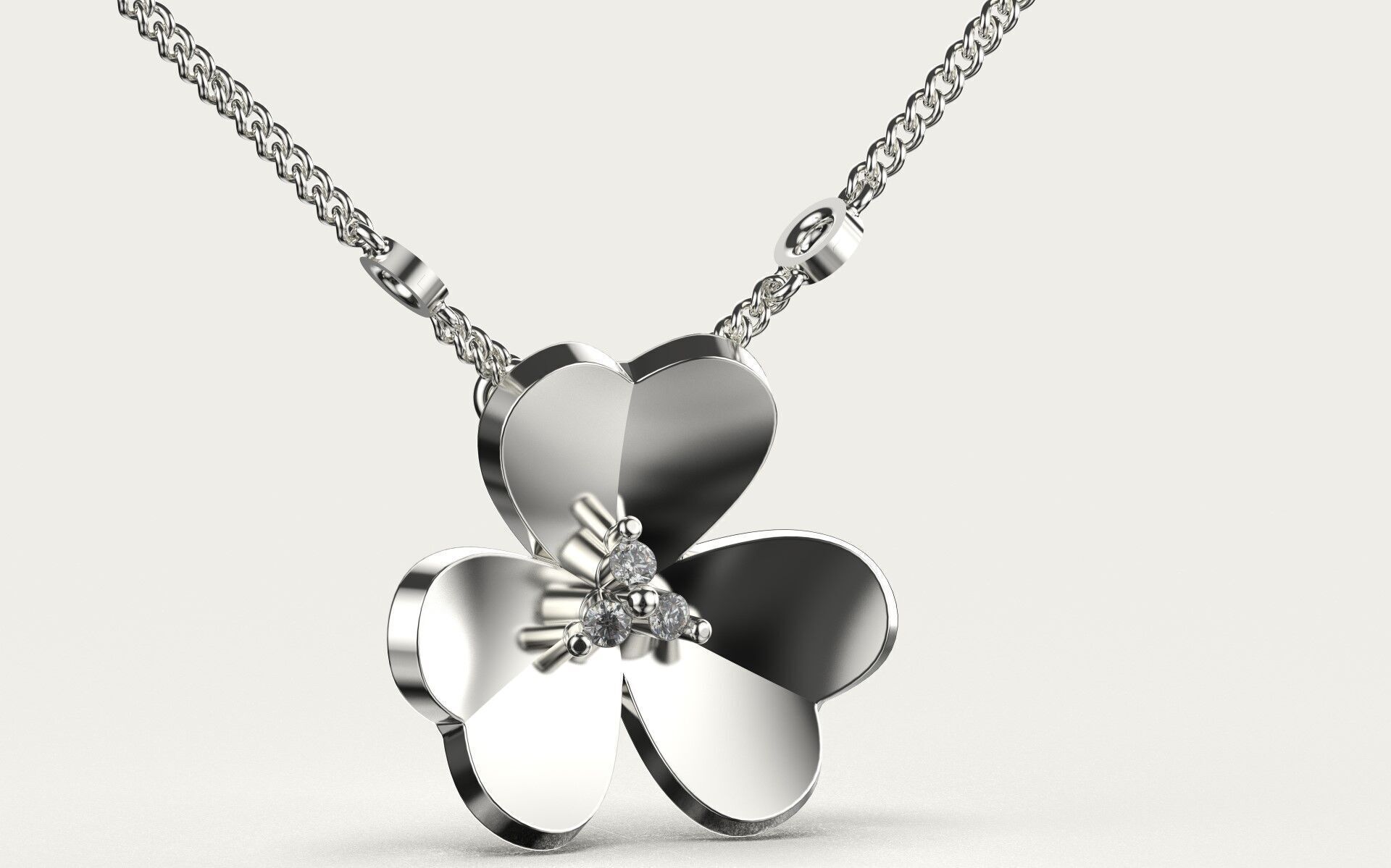 Pendant Van Cleef Frivole 3D print model_6