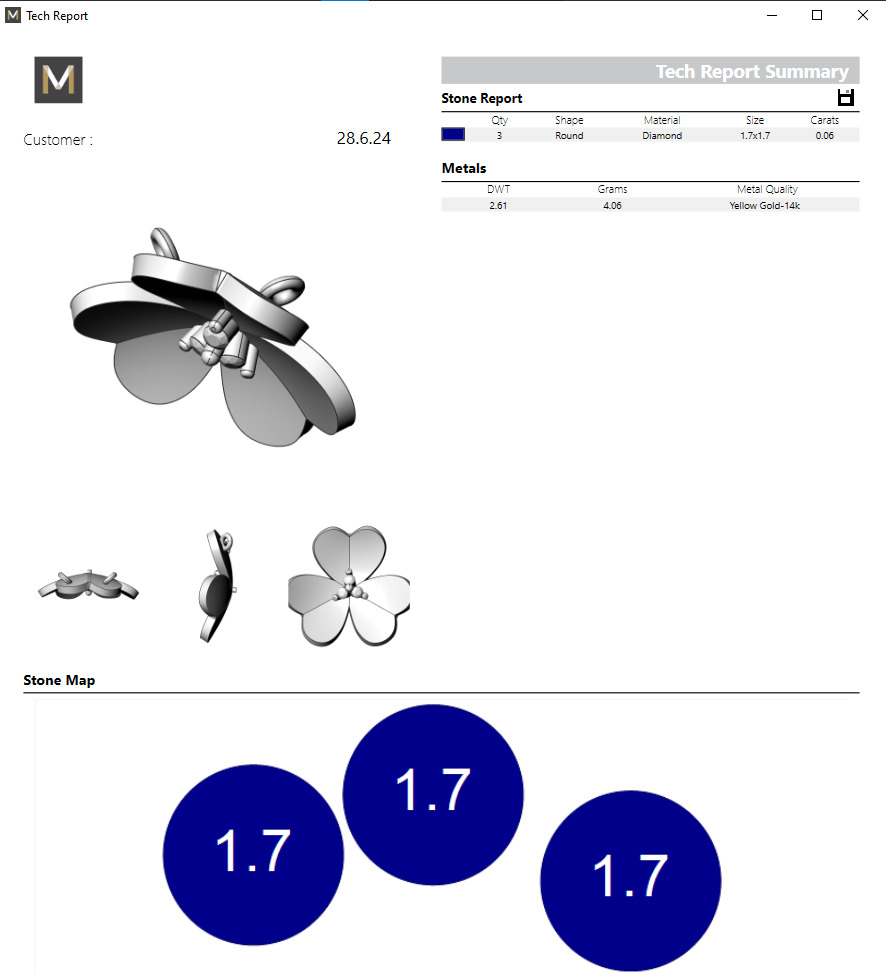 Pendant Van Cleef Frivole 3D print model_4
