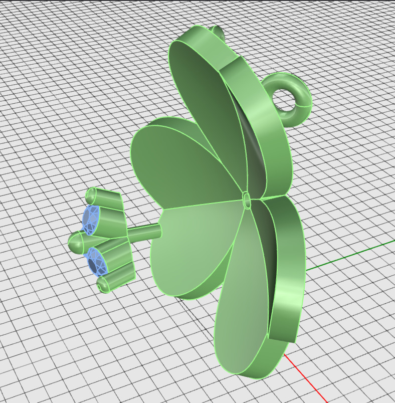 Pendant Van Cleef Frivole 3D print model_5