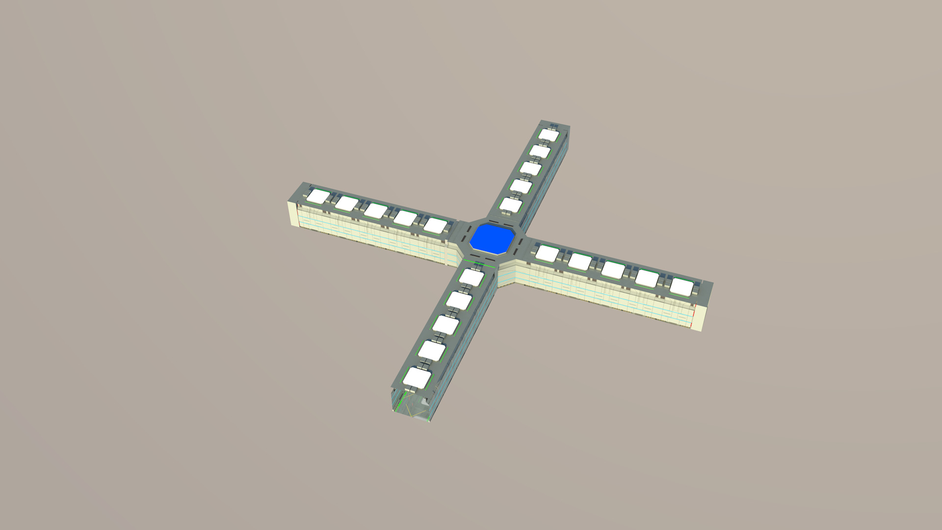 Sci Fi Coridor 3D model_10