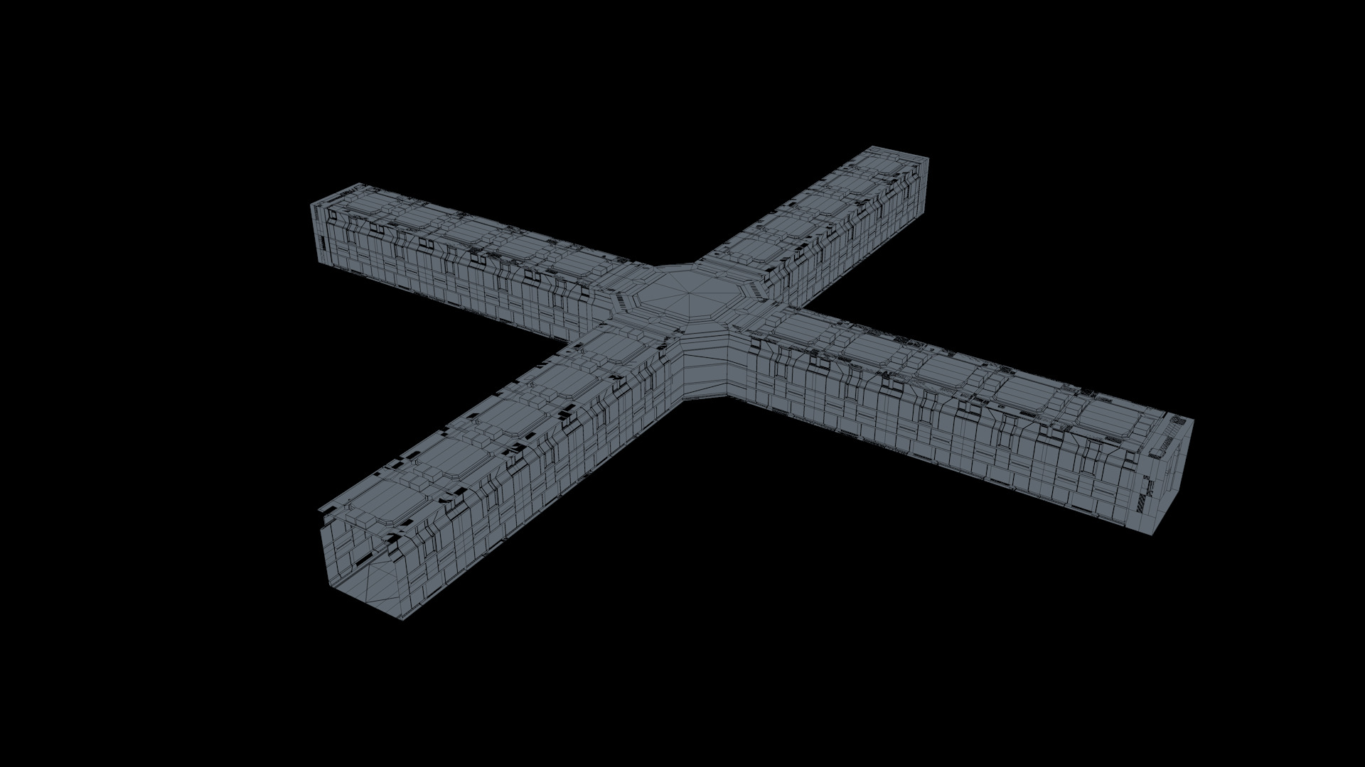 Sci Fi Coridor 3D model_16