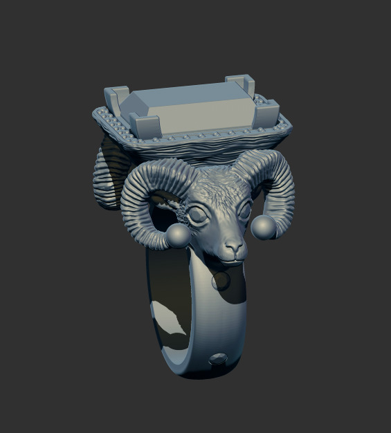 Aries Ring 91261 3D print model_4