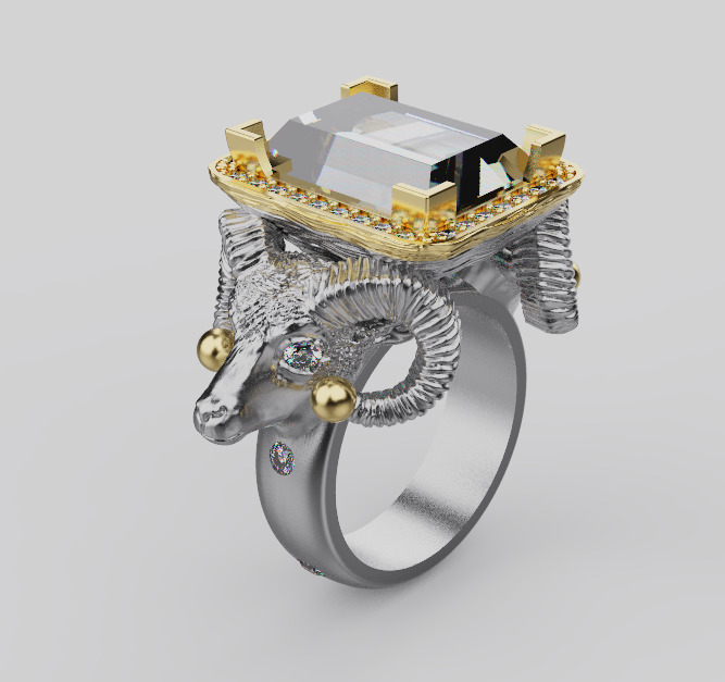 Aries Ring 91261 3D print model_7