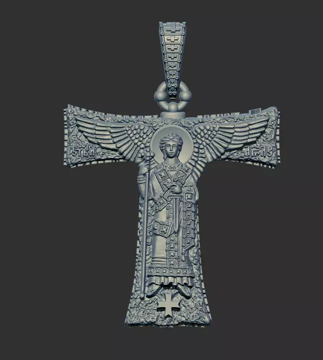 Cross Pendant 59287 3D print model_0