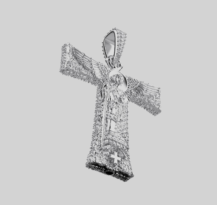 Cross Pendant 59287 3D print model_7