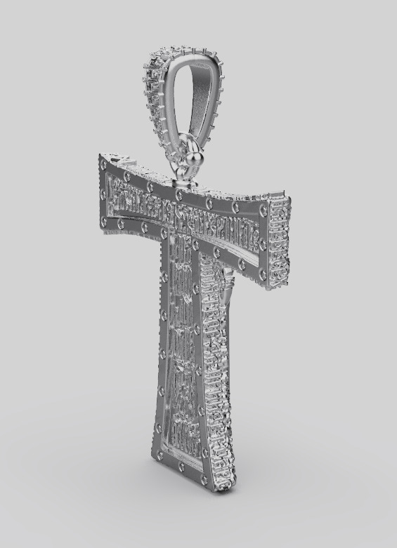 Cross Pendant 59287 3D print model_9