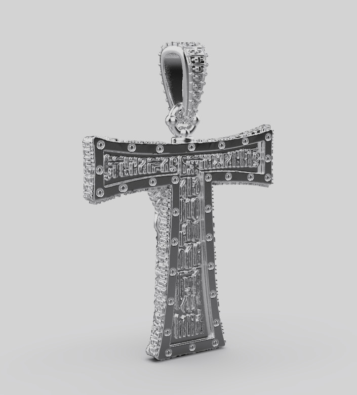 Cross Pendant 59287 3D print model_10