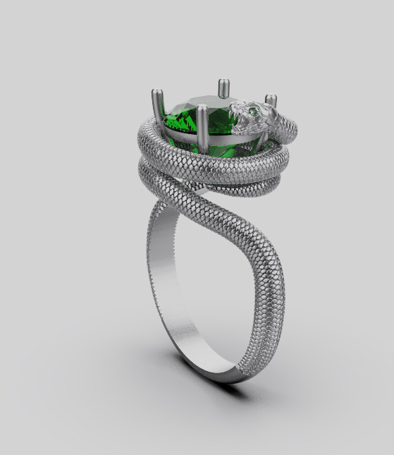Snake Ring 34241 3D print model_8