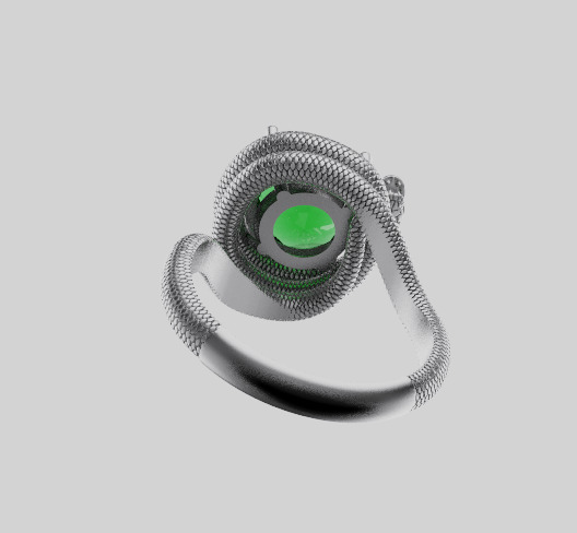 Snake Ring 34241 3D print model_10