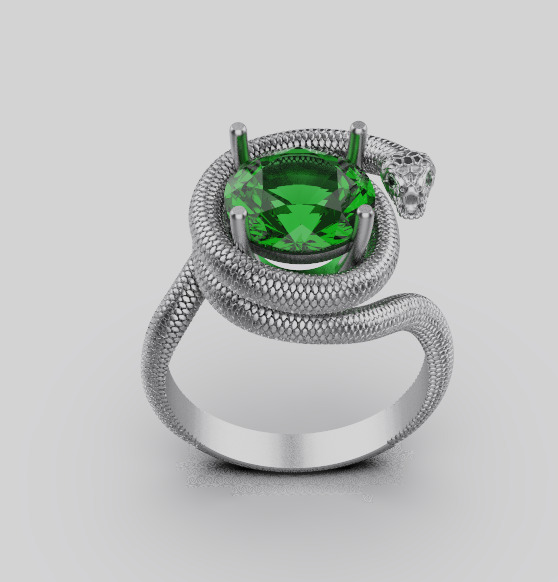 Snake Ring 34241 3D print model_6