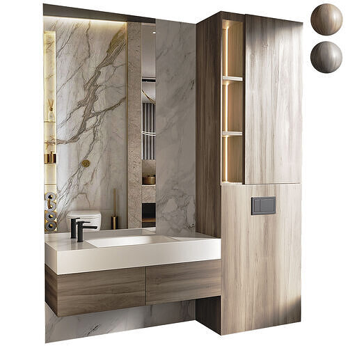 Bathroom Set 02 3D model