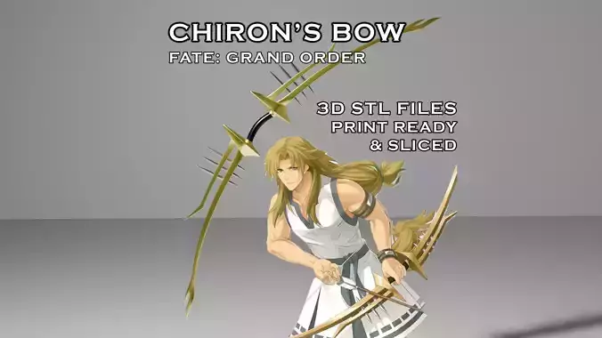 Chiron Bow -- Fate Grand Order -- 3D Print Ready 3D print model