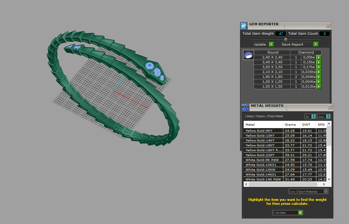 Bracelet Snake 91316 3D print model_4