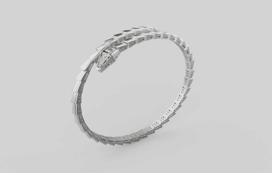 Bracelet Snake 91316 3D print model_2