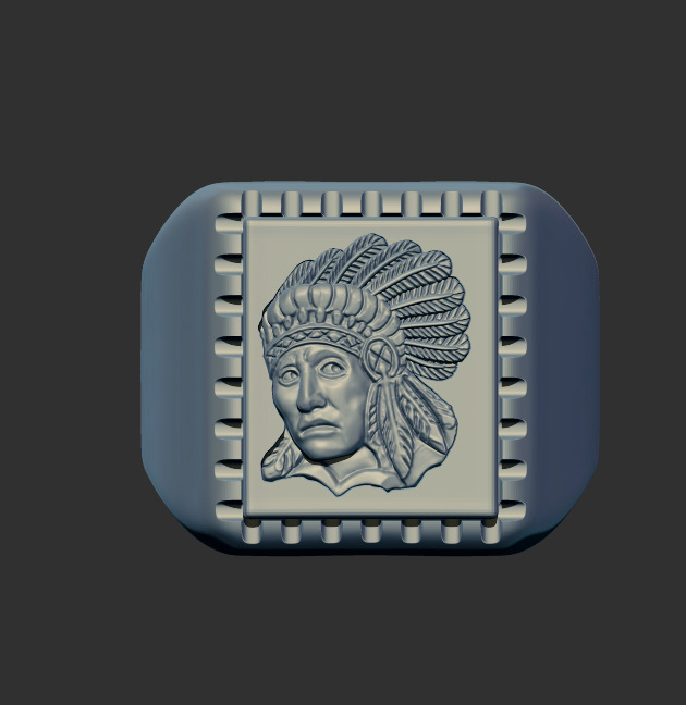 Ring Indian 59622 3D print model_1