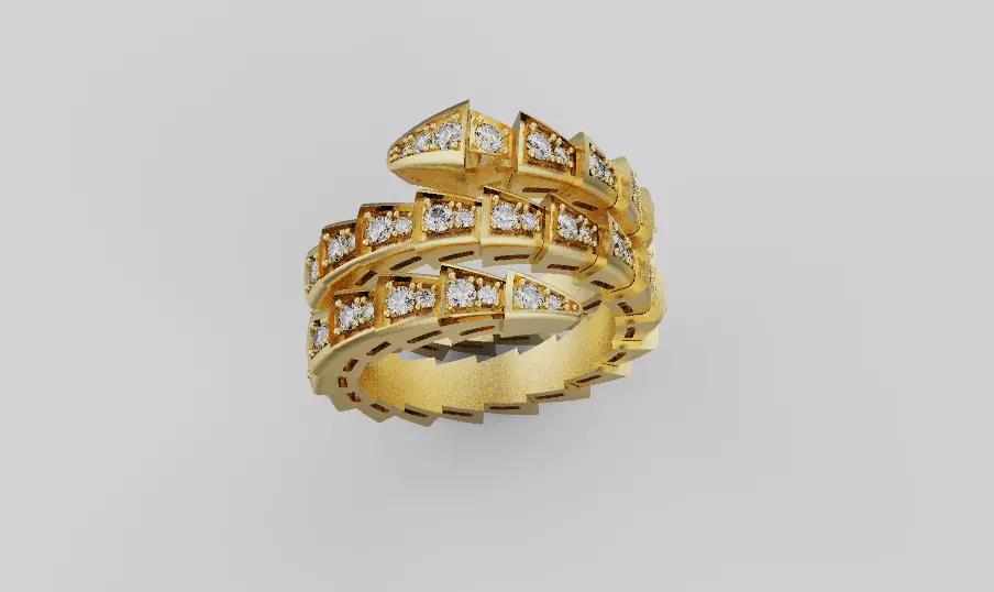 Serpent Ring 82025 3D print model_0