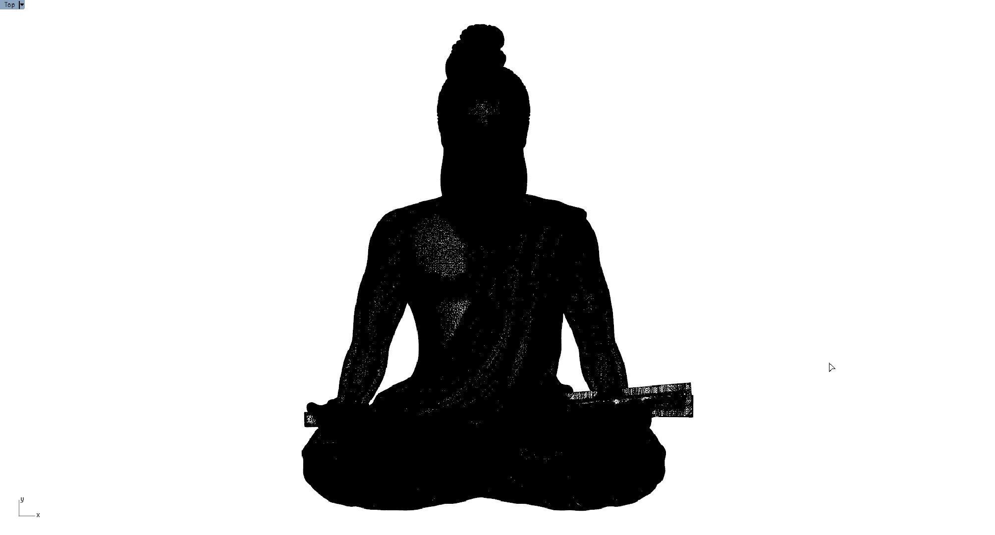 Thiruvalluvar GOLD PENDENT 3D print model_7