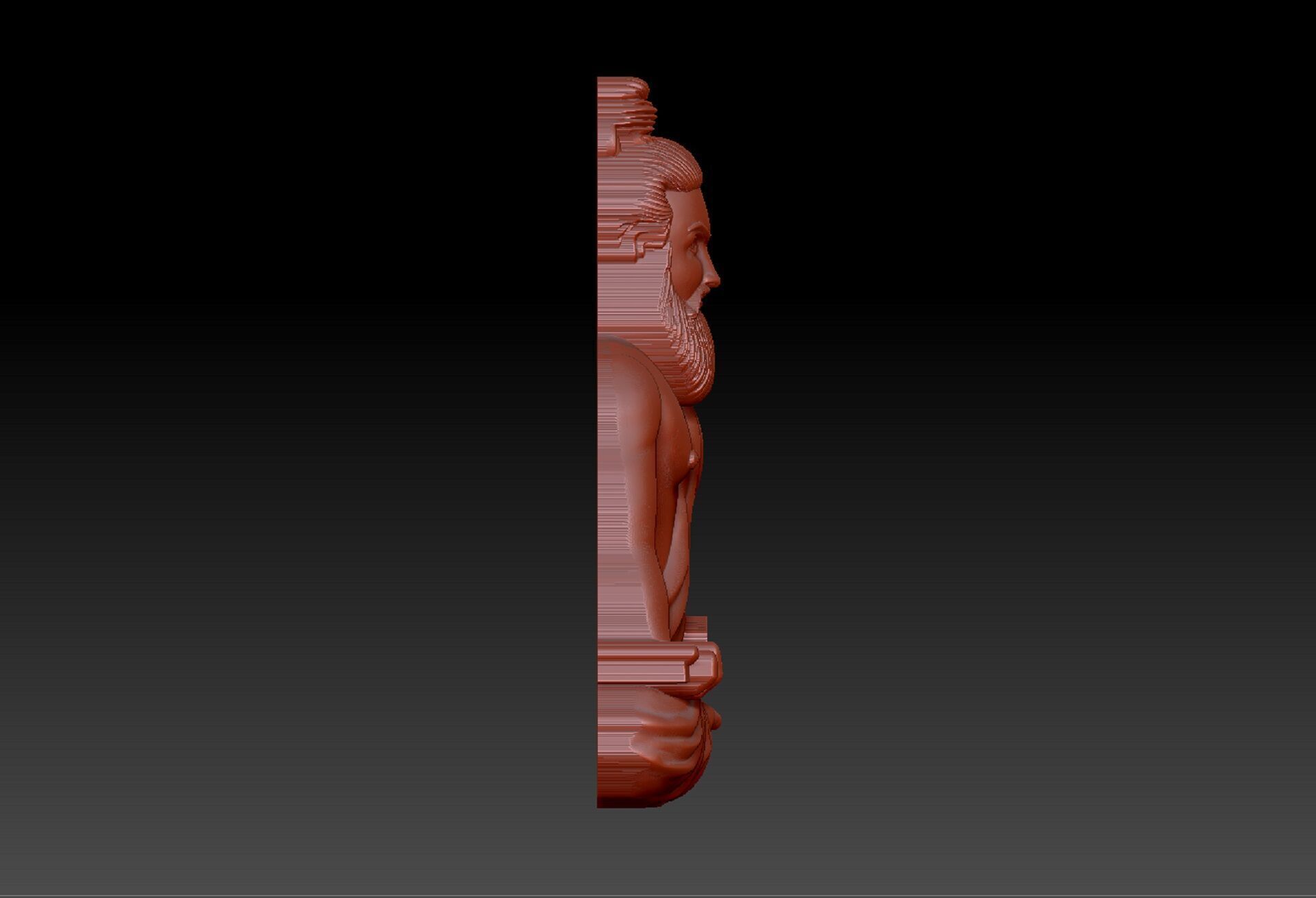 Thiruvalluvar GOLD PENDENT 3D print model_4