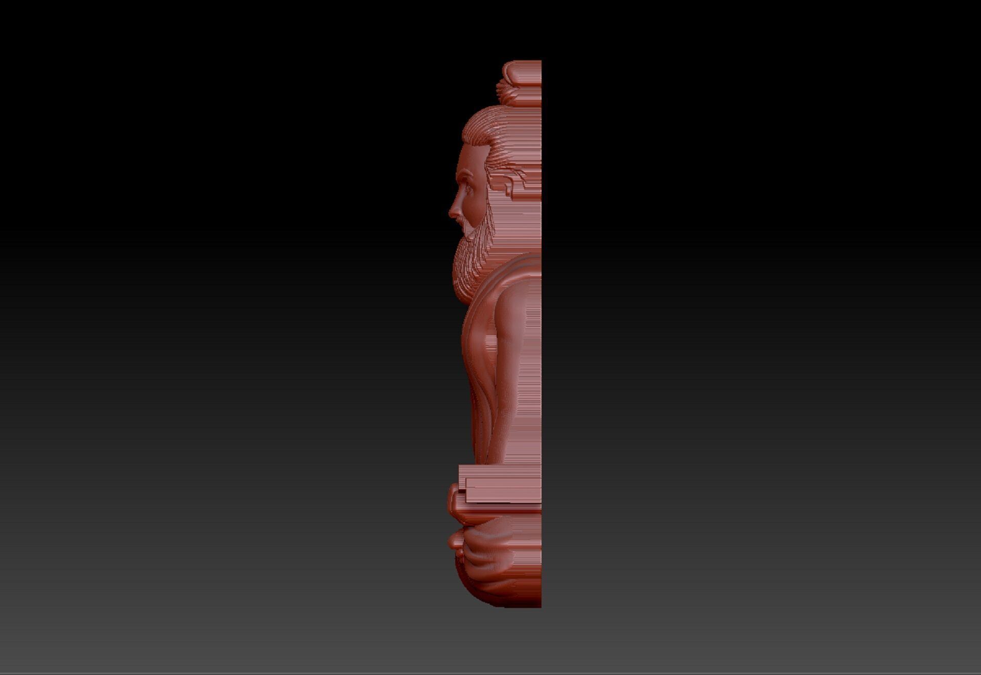 Thiruvalluvar GOLD PENDENT 3D print model_2