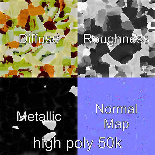 Matcha Dessert Parfait Model Pack Low-poly 3D model 3