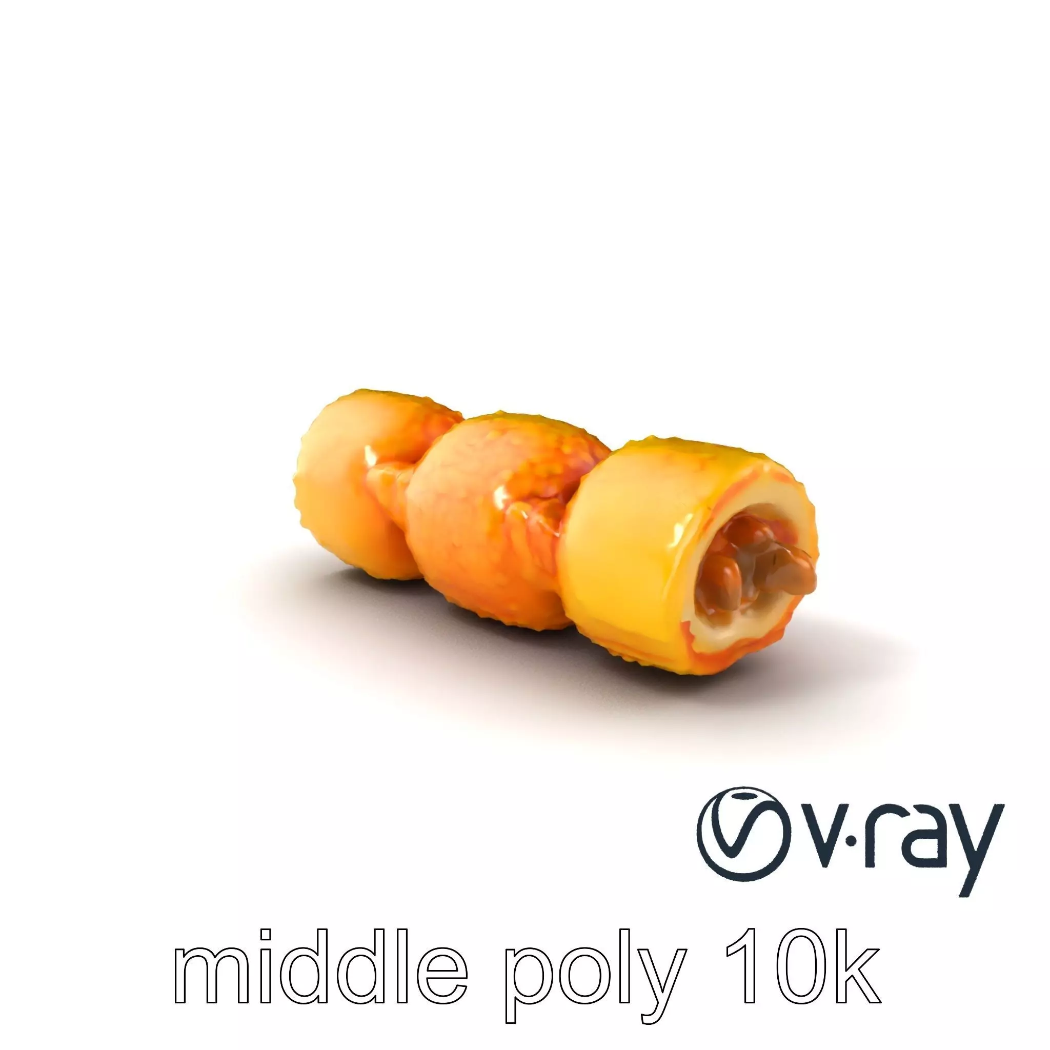 Korokke Croquette Snack 3D Model Pack Low-poly 3D model_0