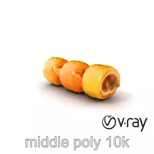 Korokke Croquette Snack 3D Model Pack Low-poly 3D model