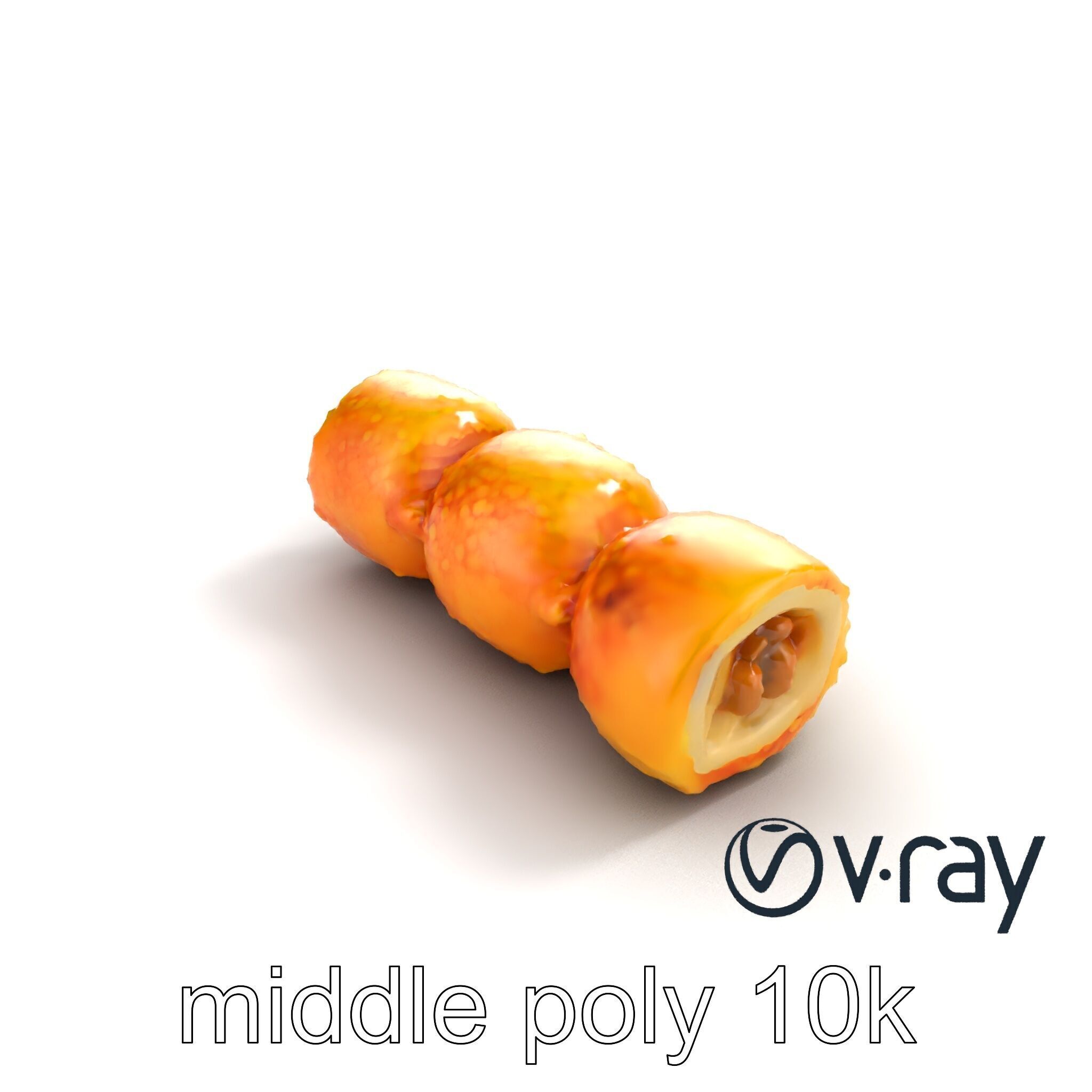 Korokke Croquette Snack 3D Model Pack Low-poly 3D model_8