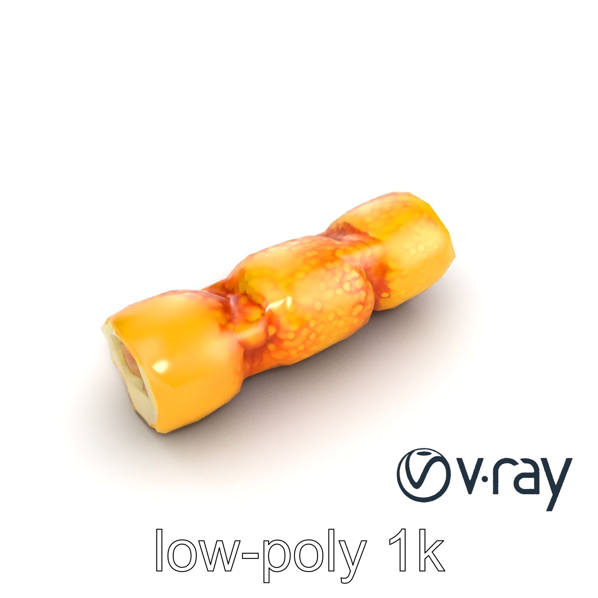 Korokke Croquette Snack 3D Model Pack Low-poly 3D model_13