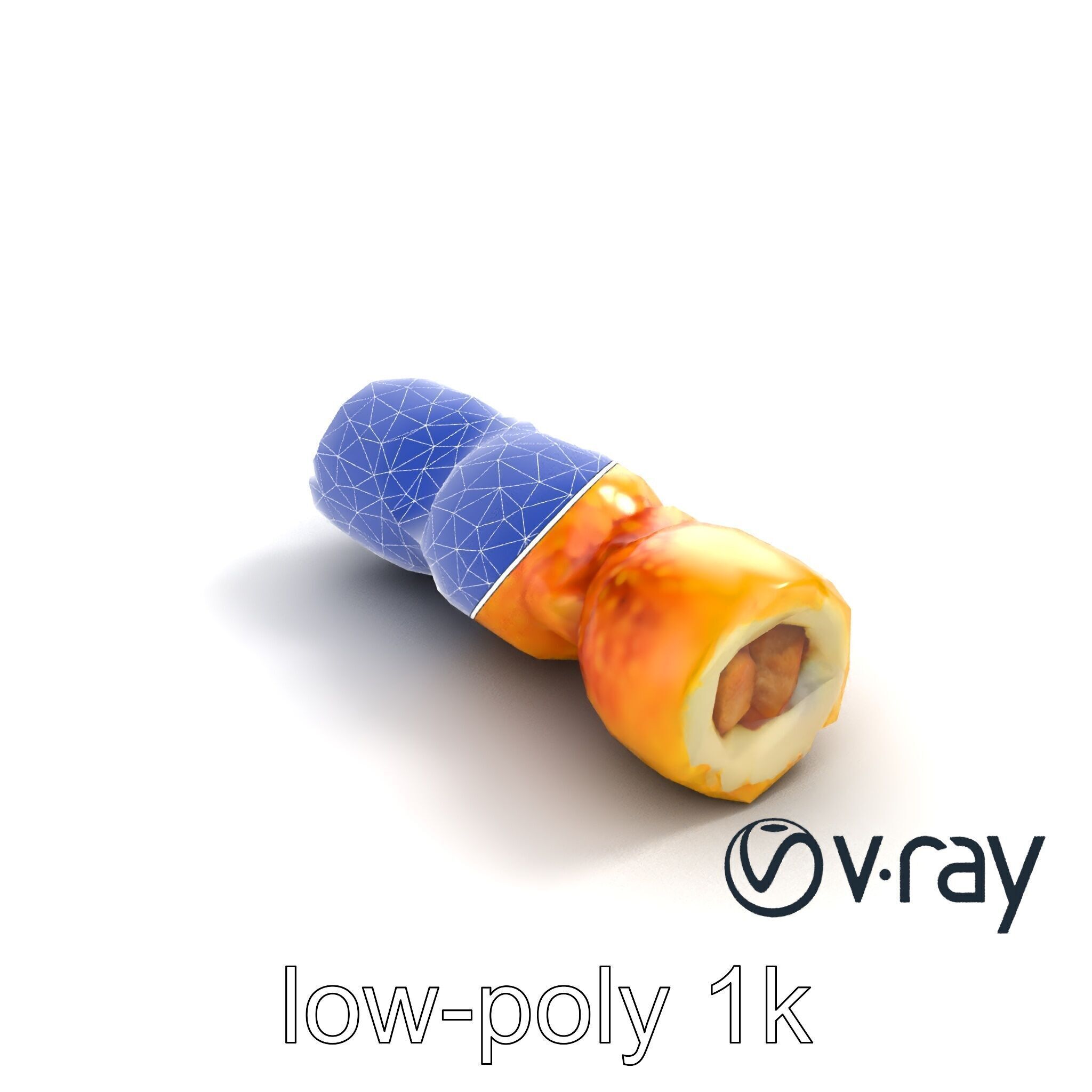 Korokke Croquette Snack 3D Model Pack Low-poly 3D model_12