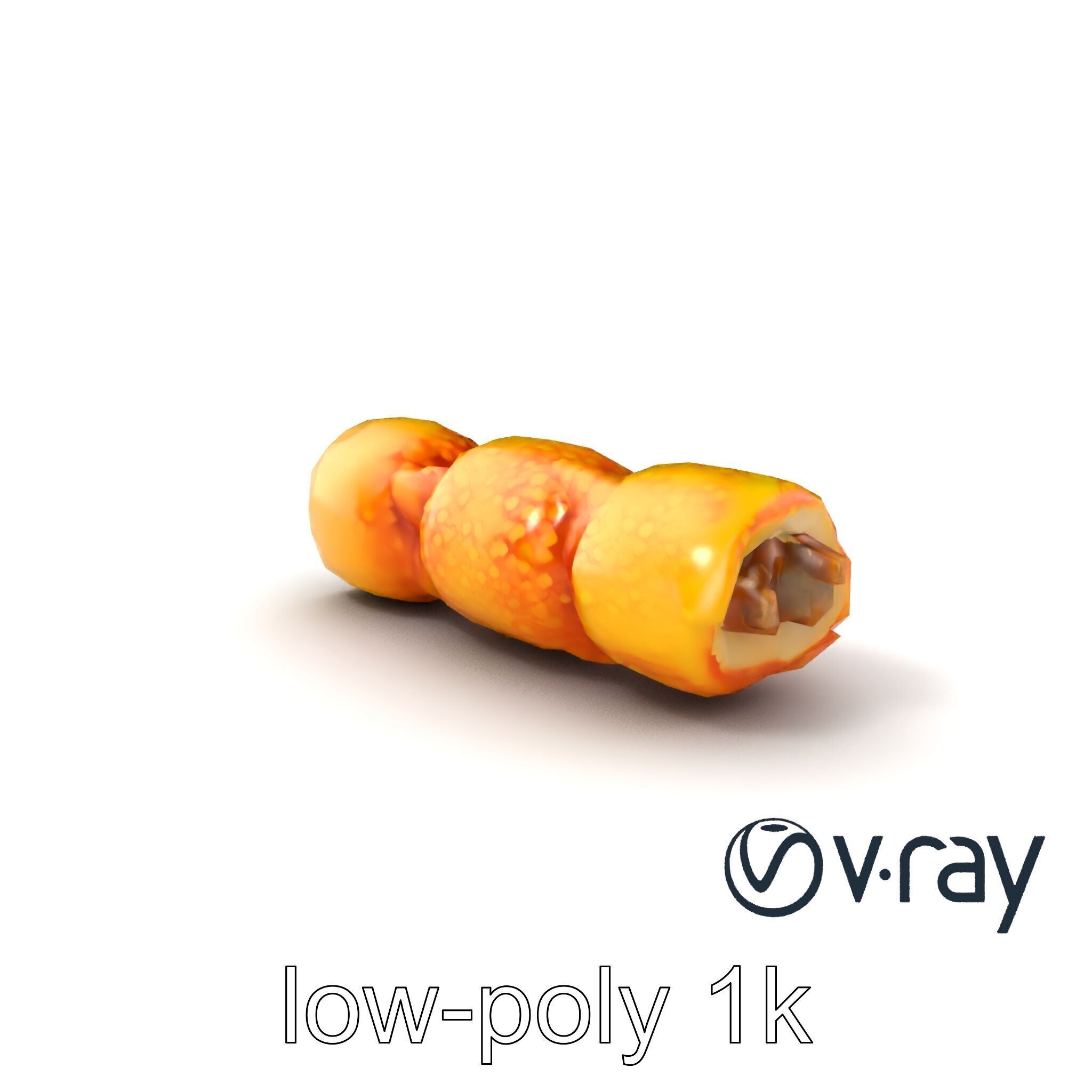 Korokke Croquette Snack 3D Model Pack Low-poly 3D model_5