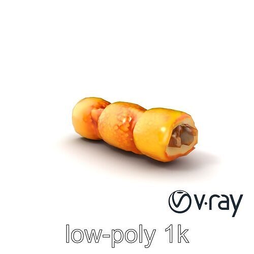 Korokke Croquette Snack 3D Model Pack Low-poly 3D model 5
