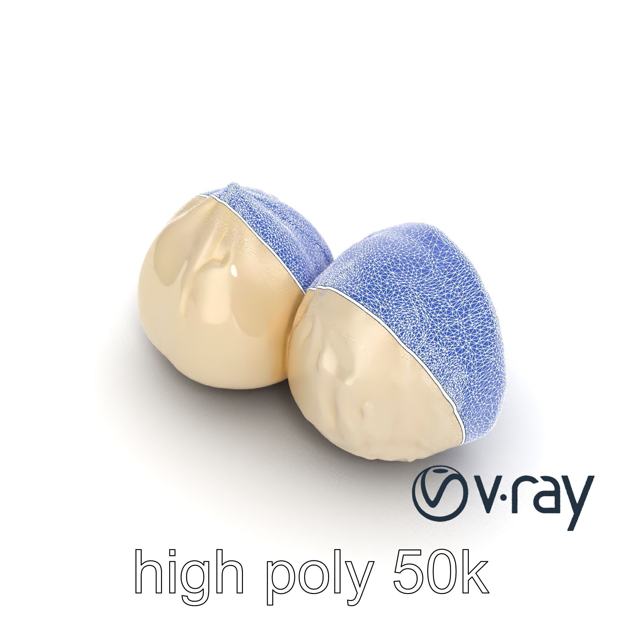 Traditional Mochi Rice Cakes with Fillings model pack Low-poly 3D model_20