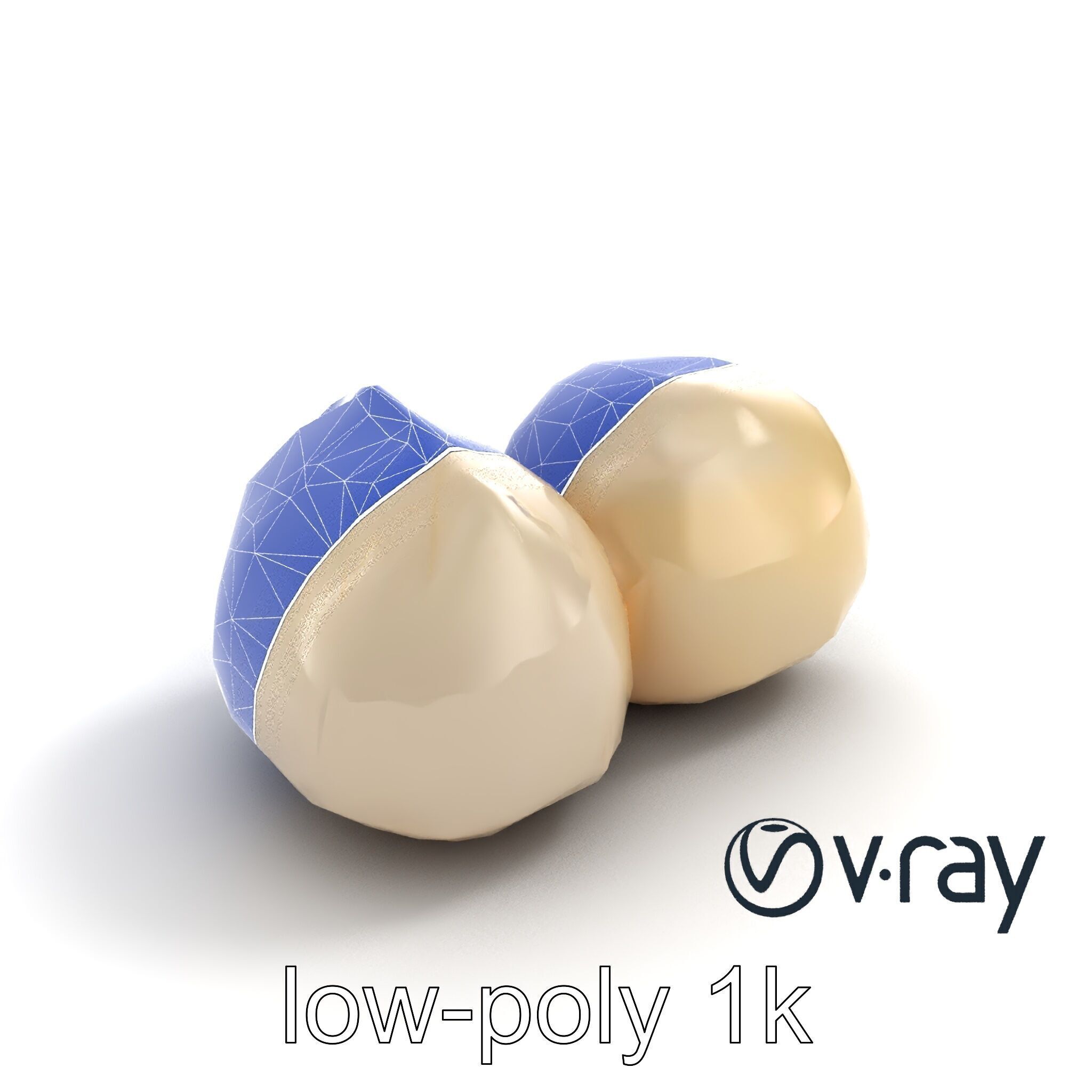 Traditional Mochi Rice Cakes with Fillings model pack Low-poly 3D model_11