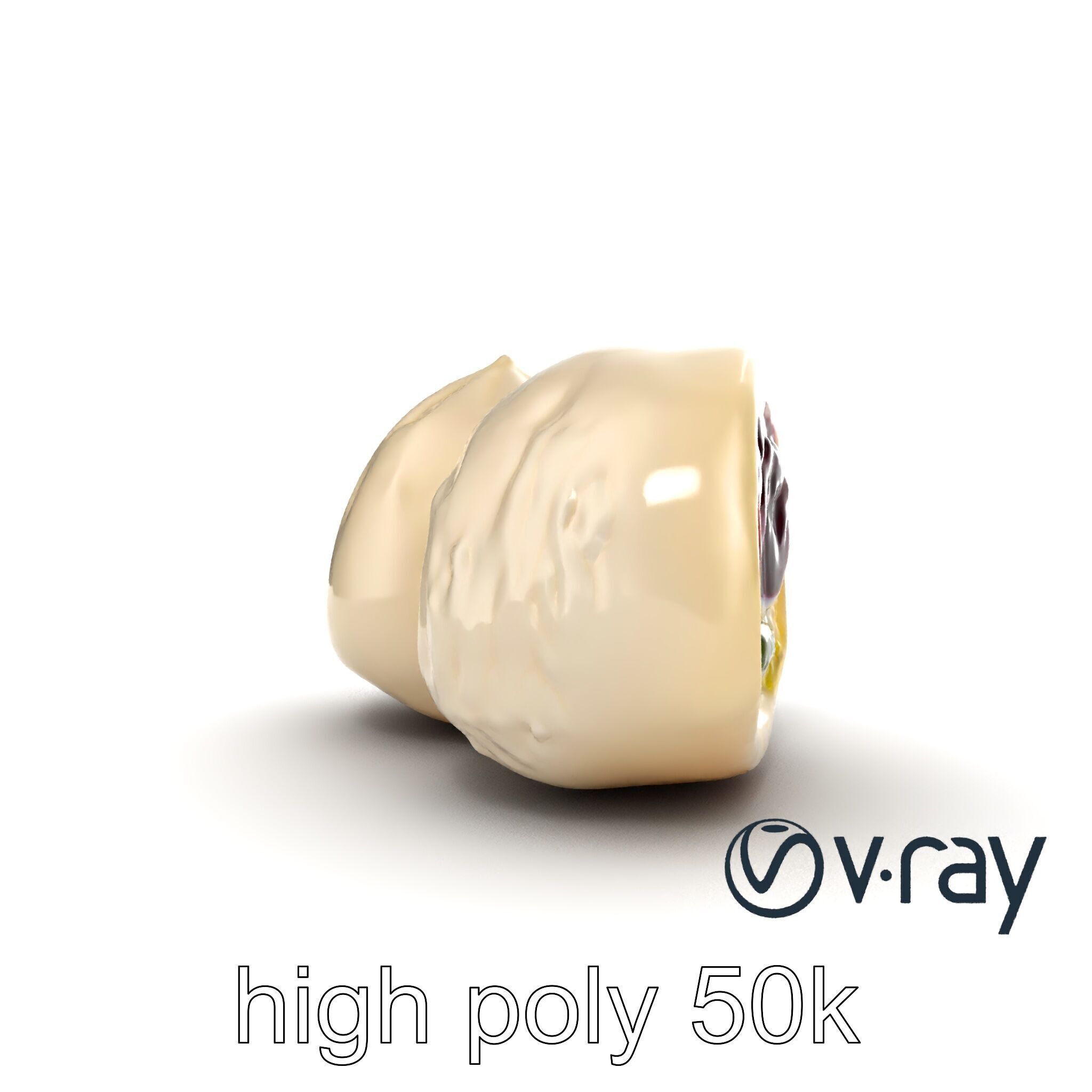 Traditional Mochi Rice Cakes with Fillings model pack Low-poly 3D model_17