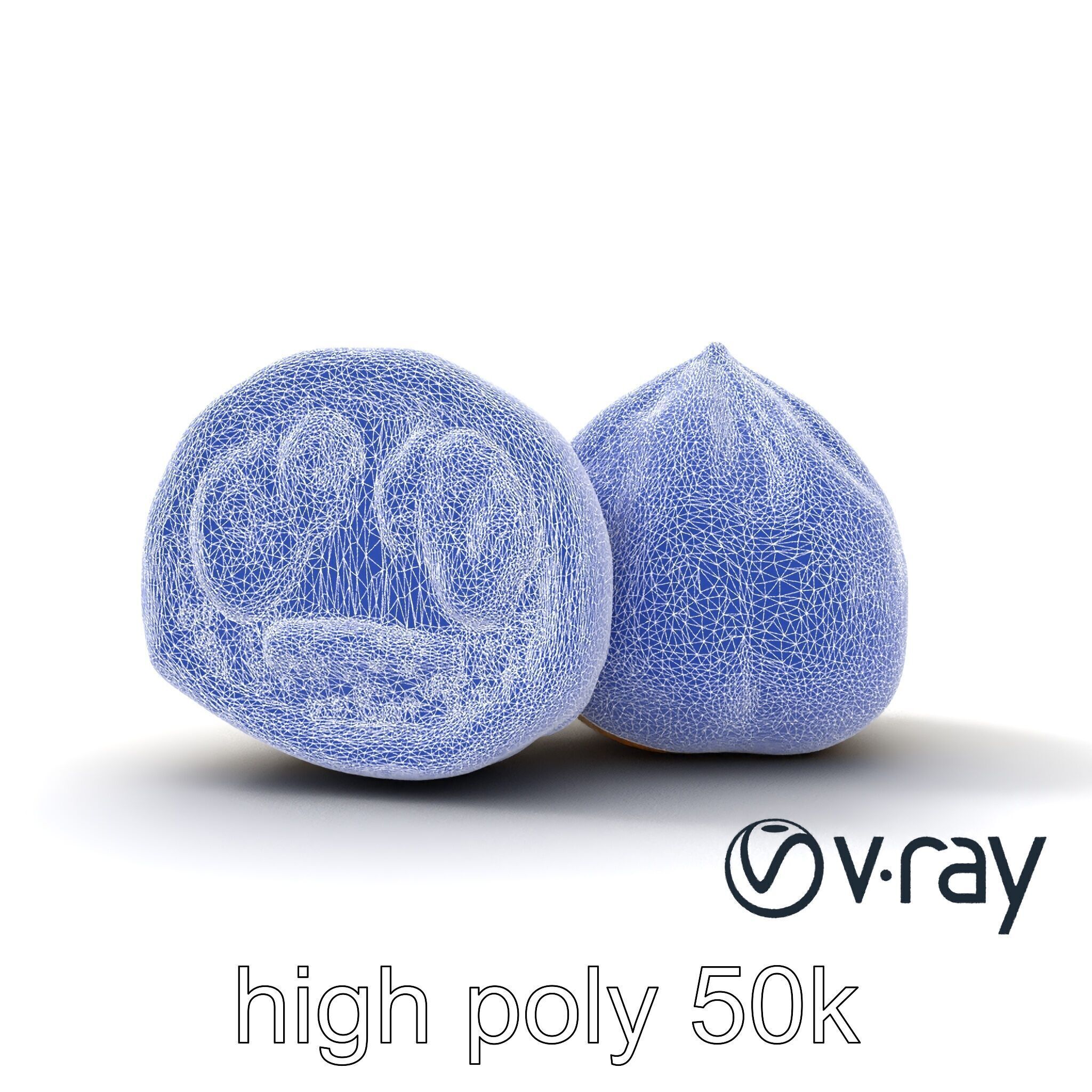 Traditional Mochi Rice Cakes with Fillings model pack Low-poly 3D model_30