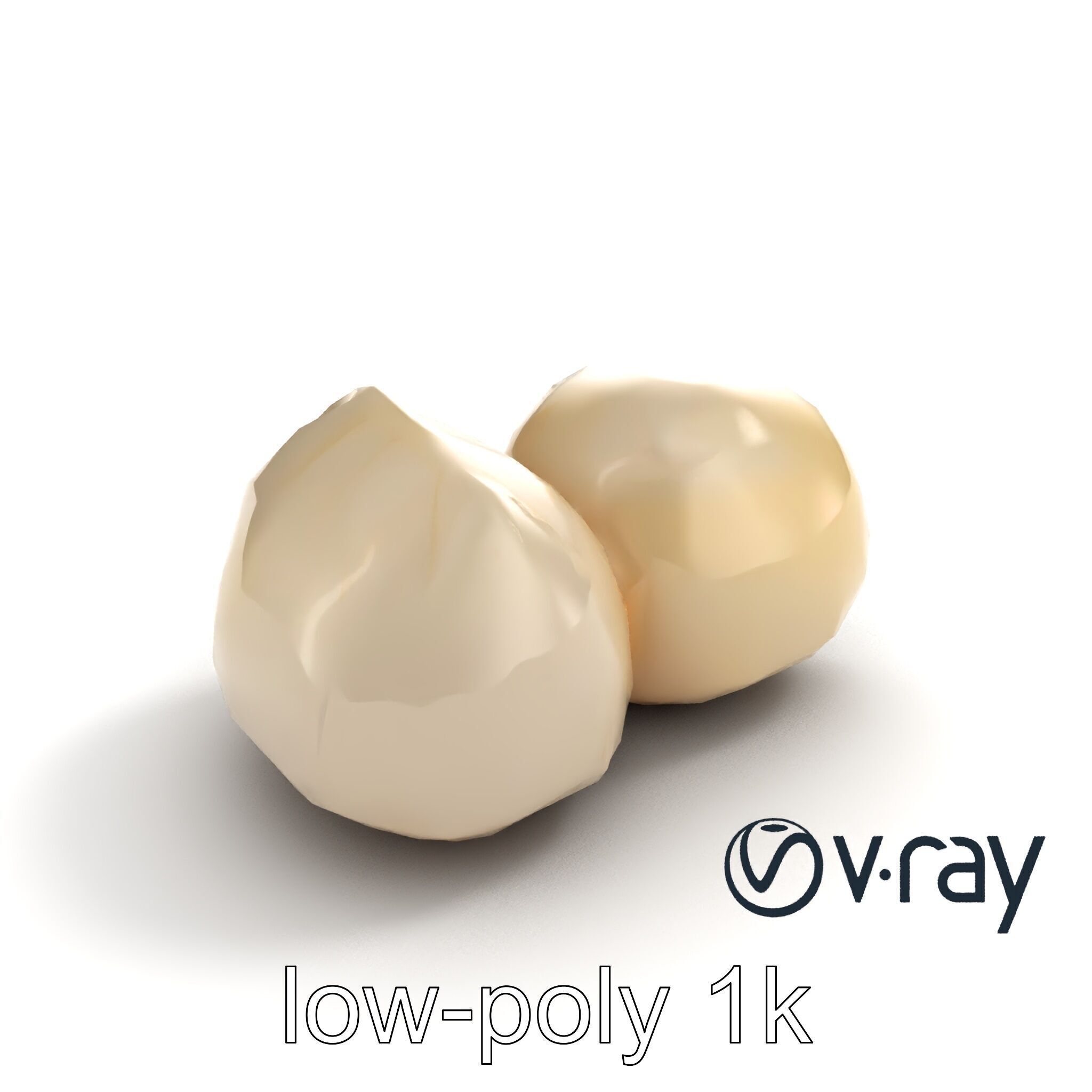Traditional Mochi Rice Cakes with Fillings model pack Low-poly 3D model_9