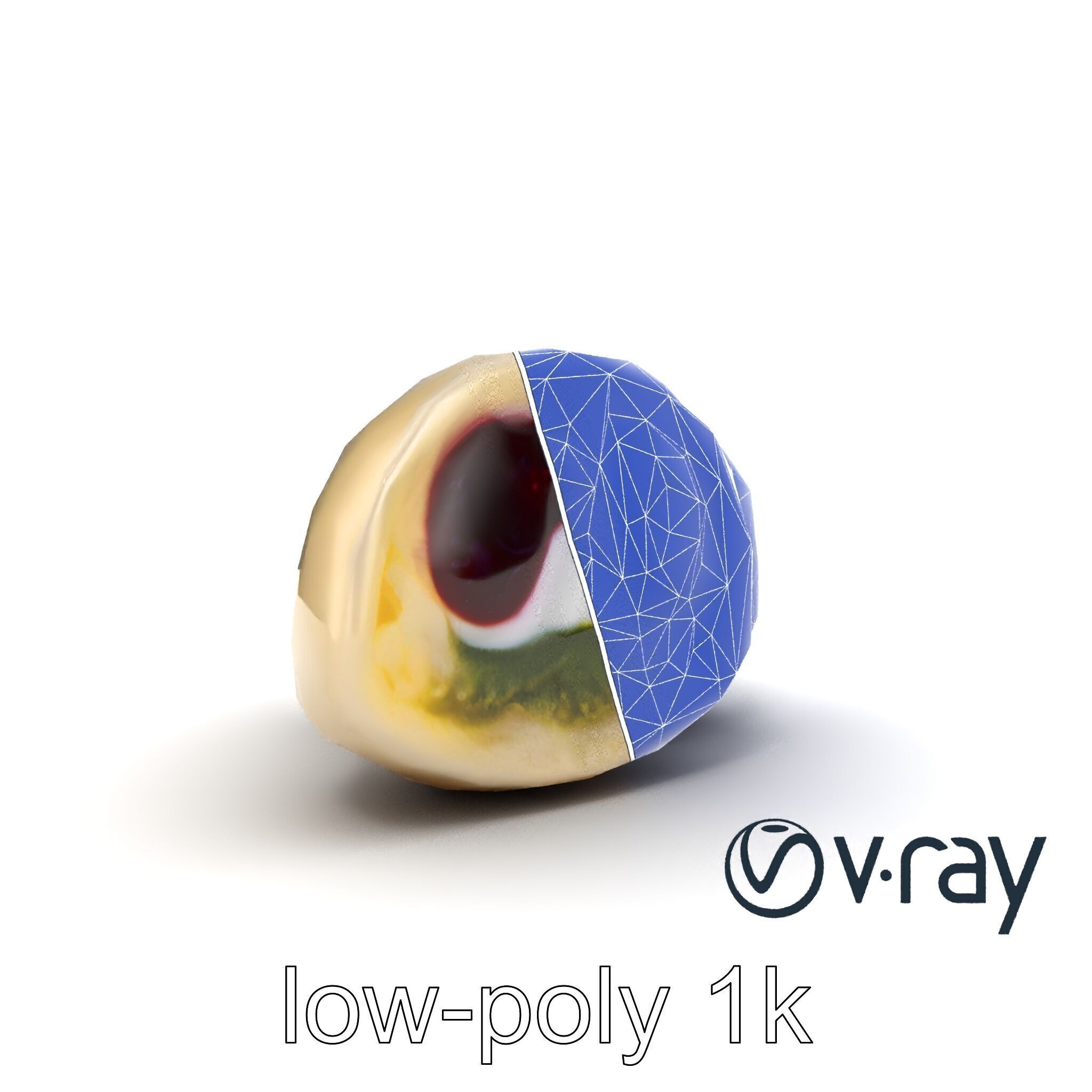 Traditional Mochi Rice Cakes with Fillings model pack Low-poly 3D model_25