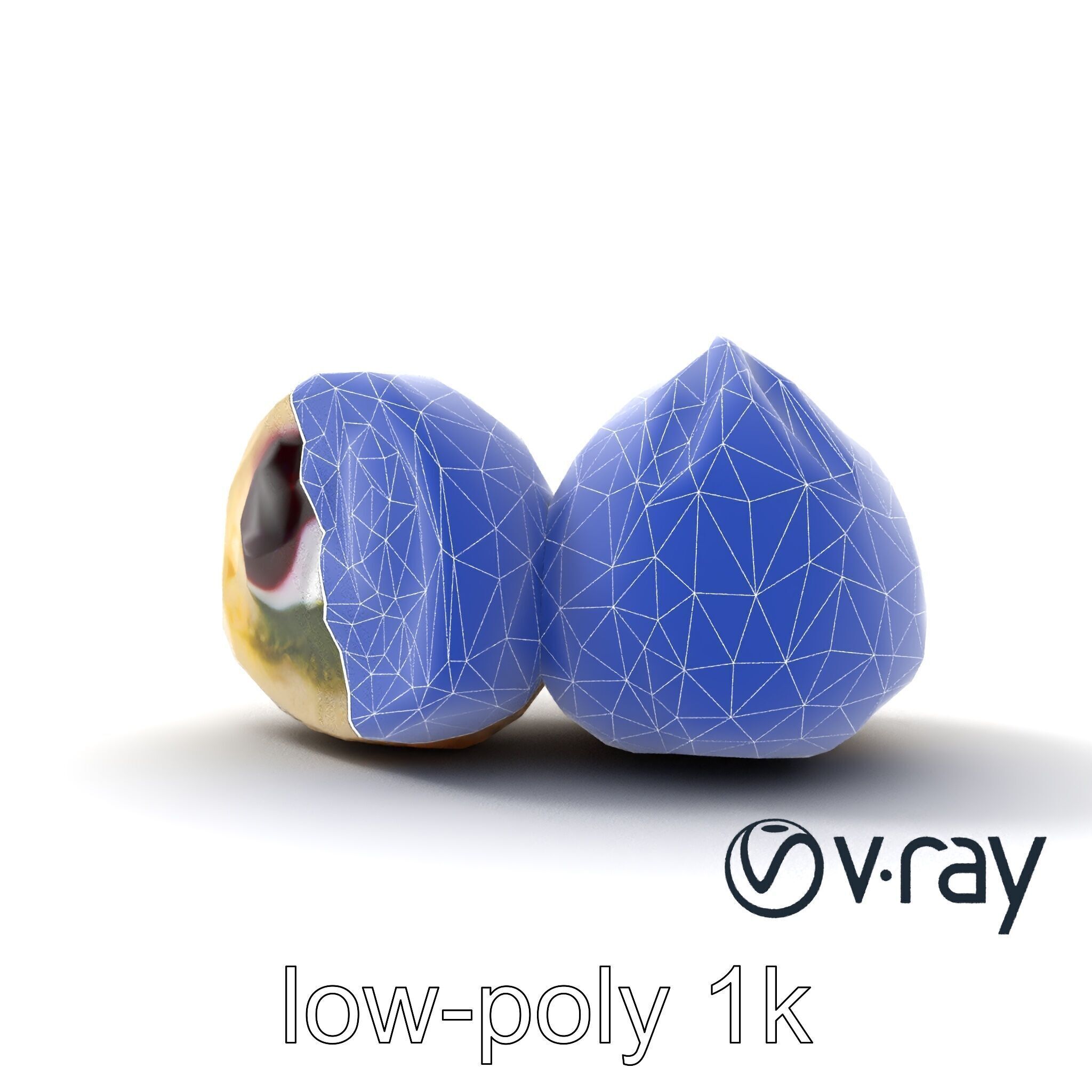 Traditional Mochi Rice Cakes with Fillings model pack Low-poly 3D model_18