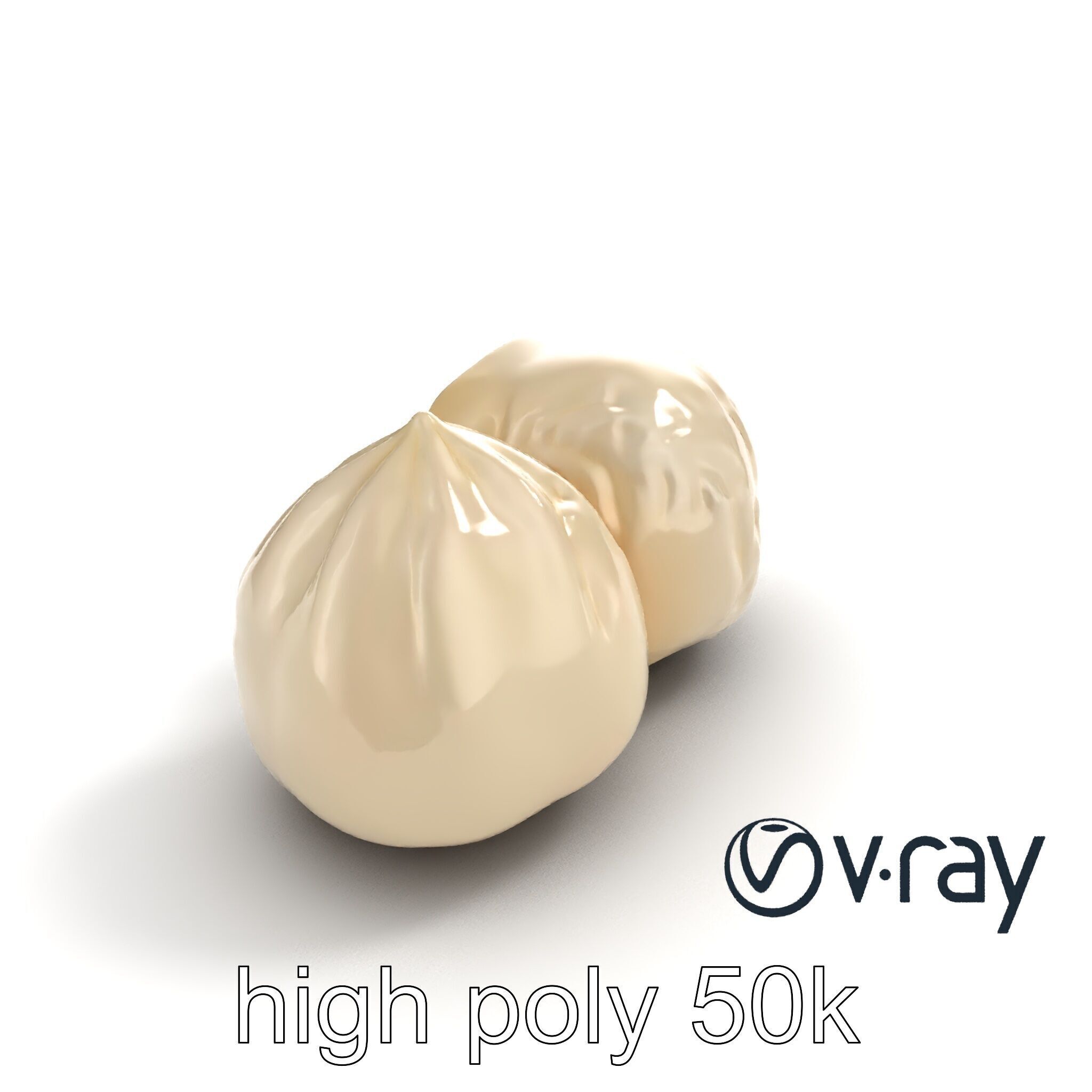 Traditional Mochi Rice Cakes with Fillings model pack Low-poly 3D model_26