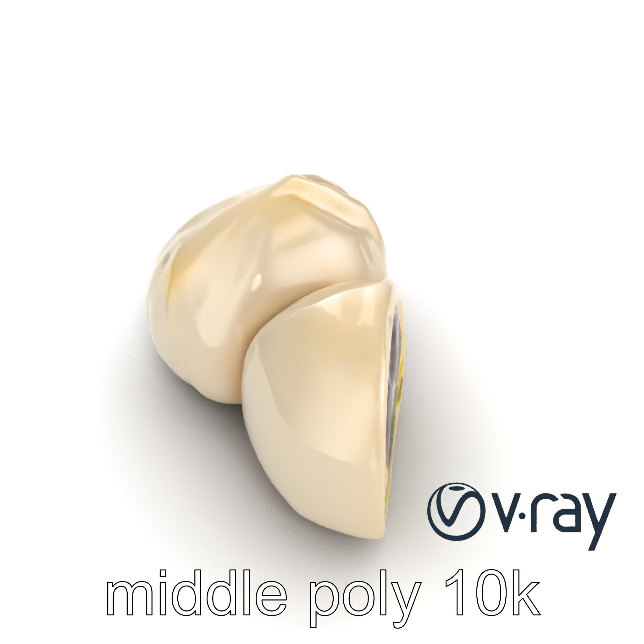 Traditional Mochi Rice Cakes with Fillings model pack Low-poly 3D model_13