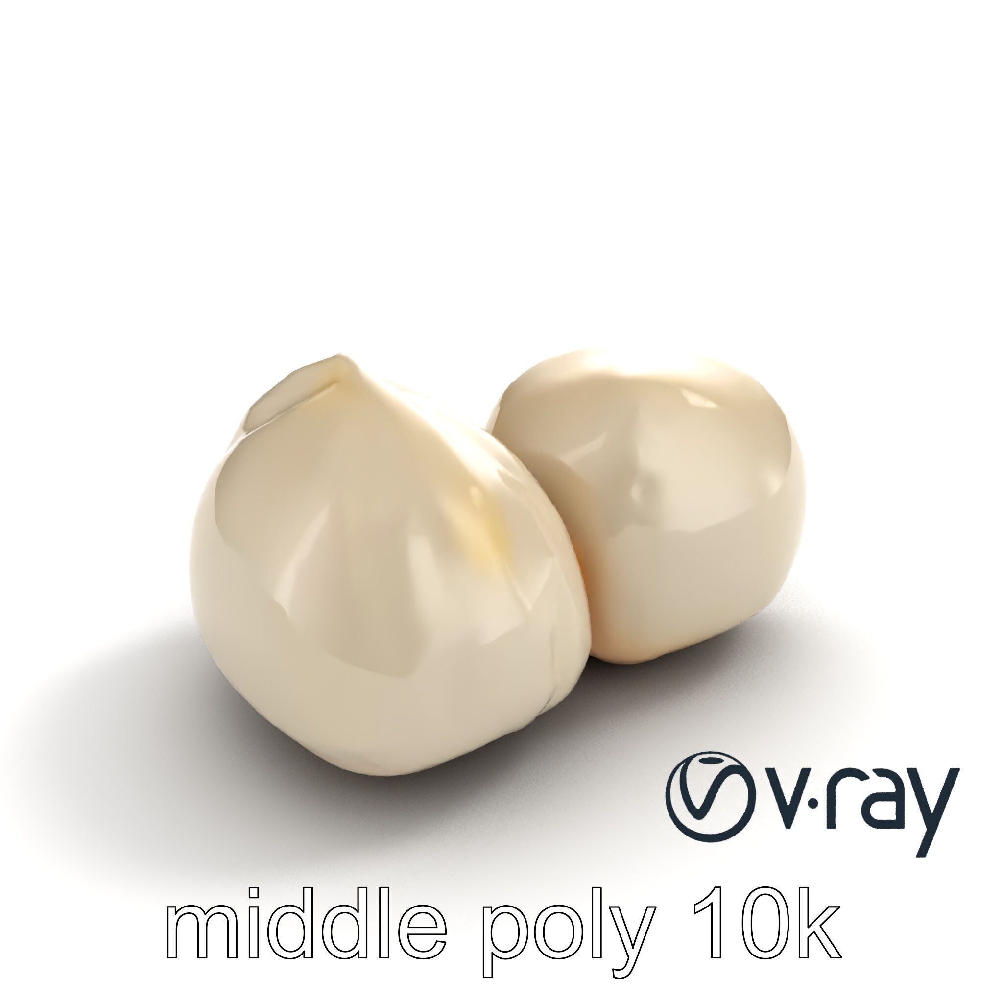 Traditional Mochi Rice Cakes with Fillings model pack Low-poly 3D model_8