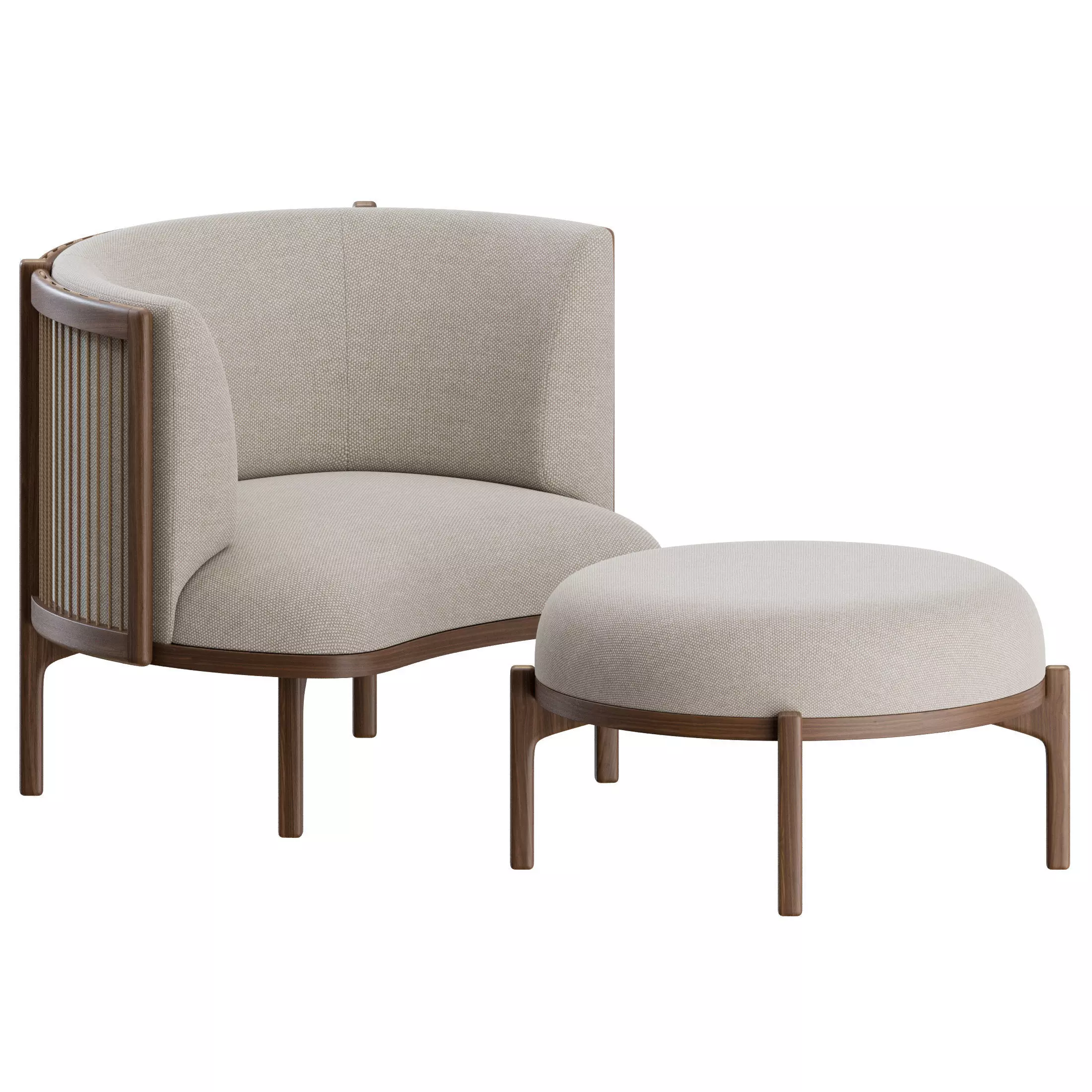 Sideways Lounge Chair by Carl Hansen 3D model