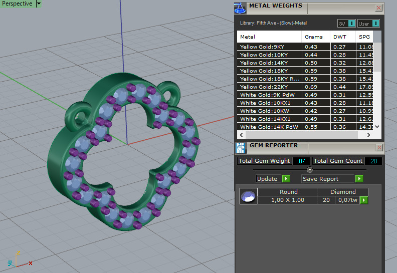 Pendant 60686 3D print model_6