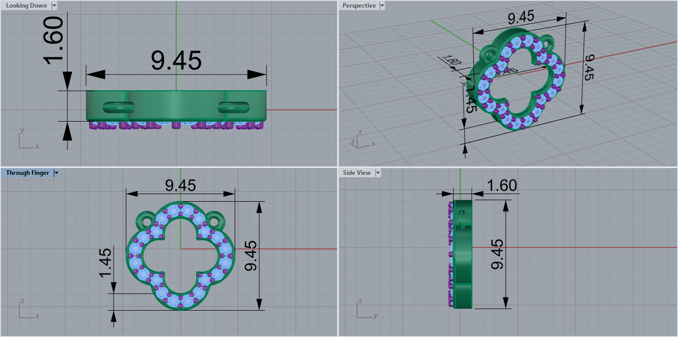 Pendant 60686 3D print model_5