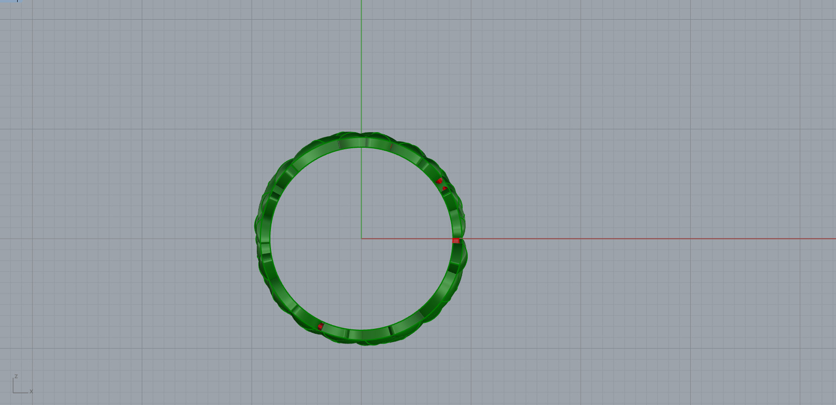 Leaf Ring z1003 3D print model_5