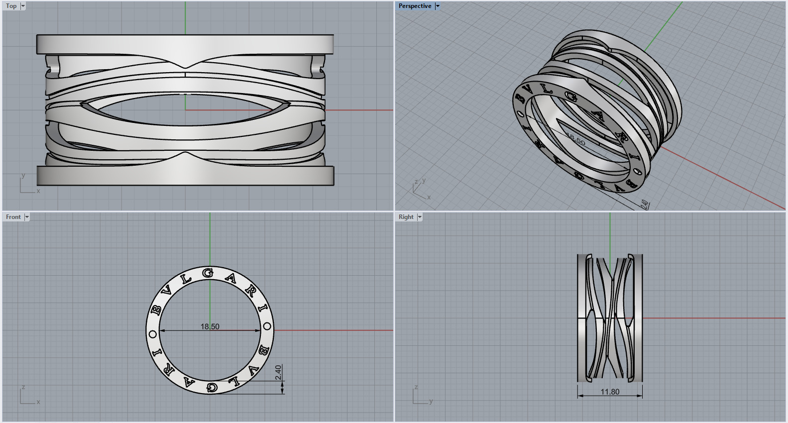 Ring 9947 3D print model_3