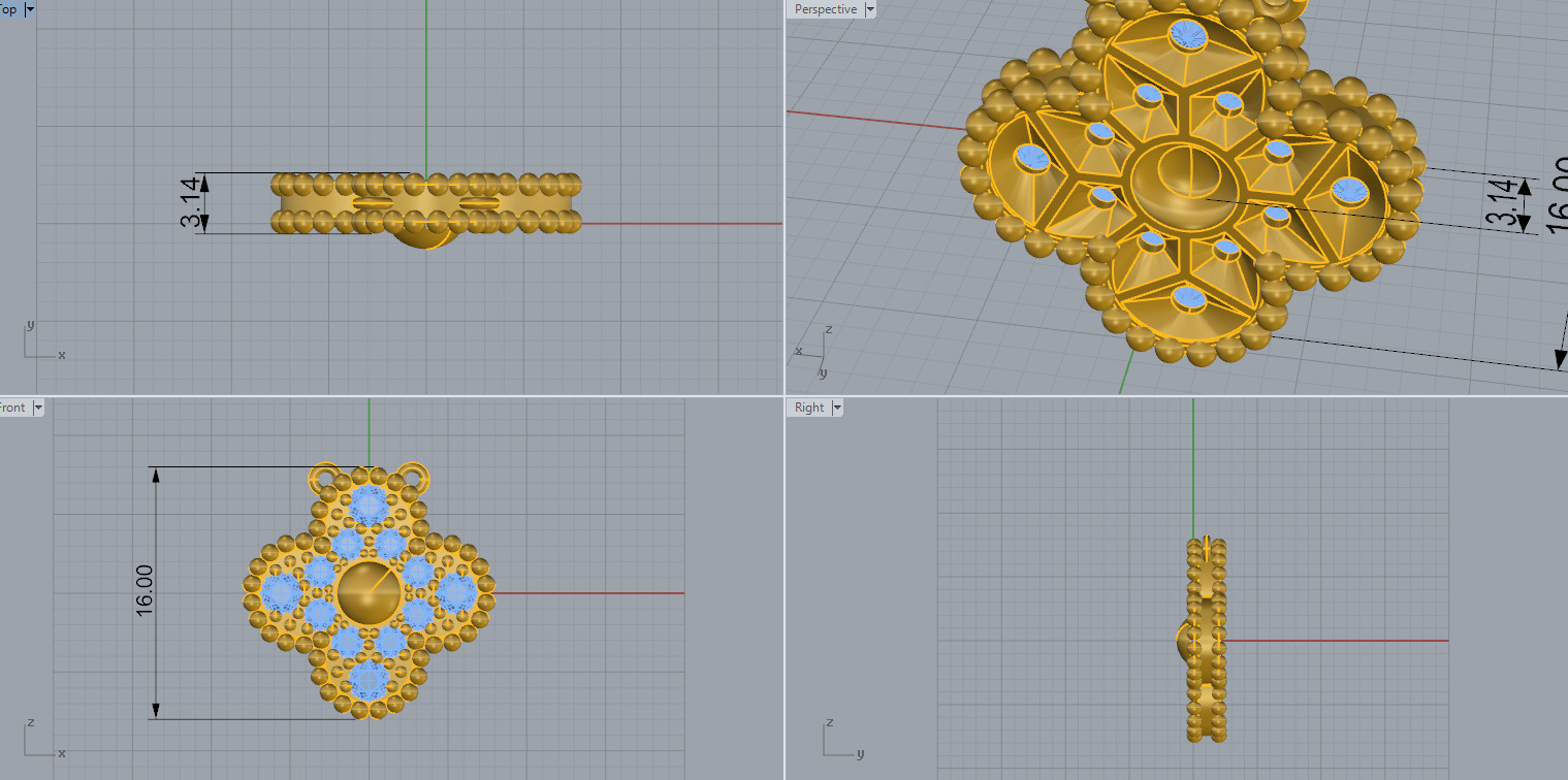 Pendant 69745 3D print model_10