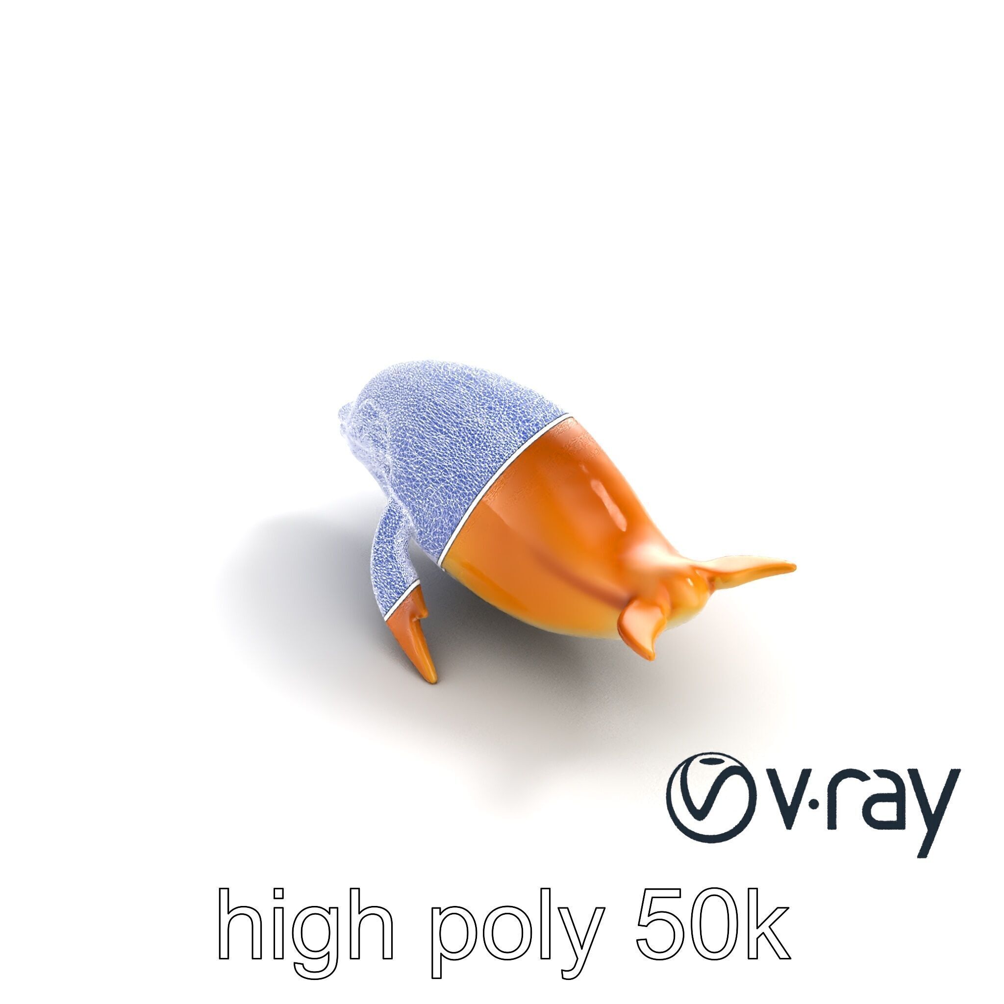 Sperm Whale Detailed Head Model Pack Low-poly 3D model_23